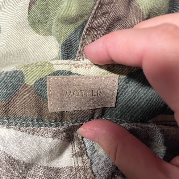 Mother camo jogger pants linen blend no zip misfit side stripe 23 - Picture 6 of 13